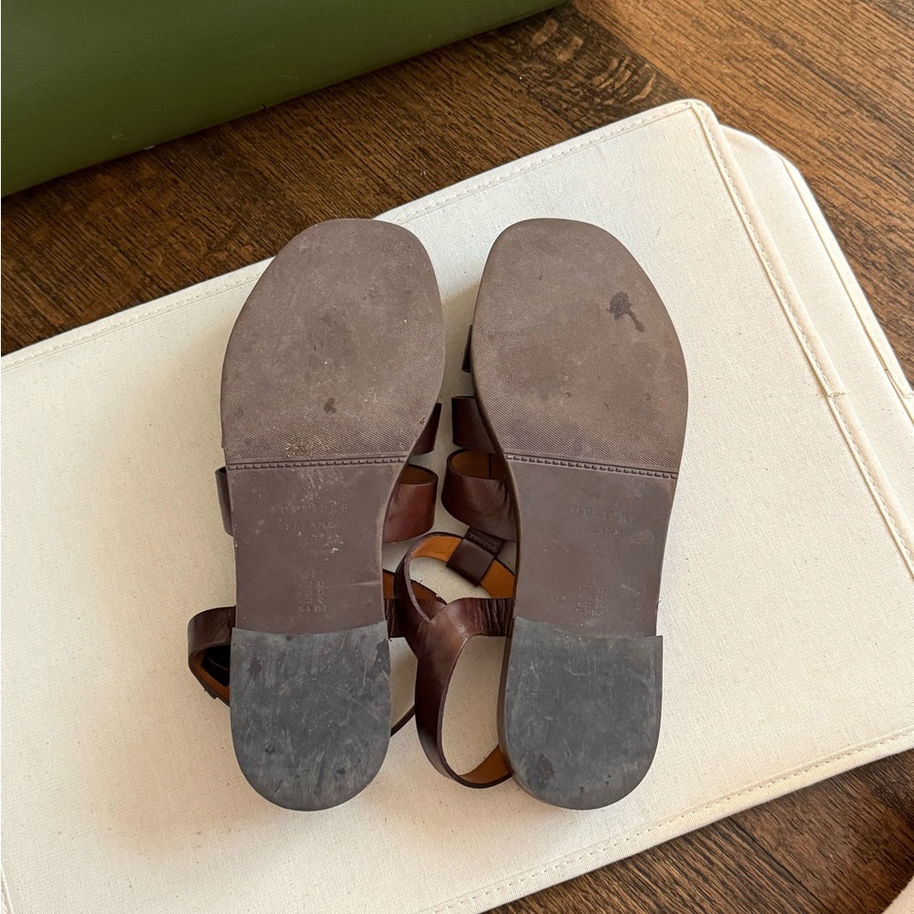 SEZANE brown leather fisherman sandal - Picture 2 of 7